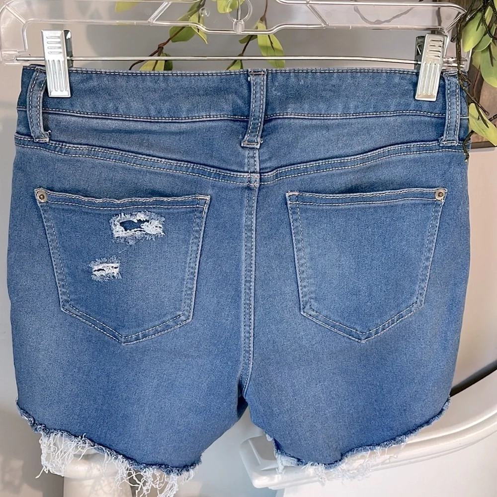 Soft Denim Jean Shorts Cutoffs Stretchy Womens 7